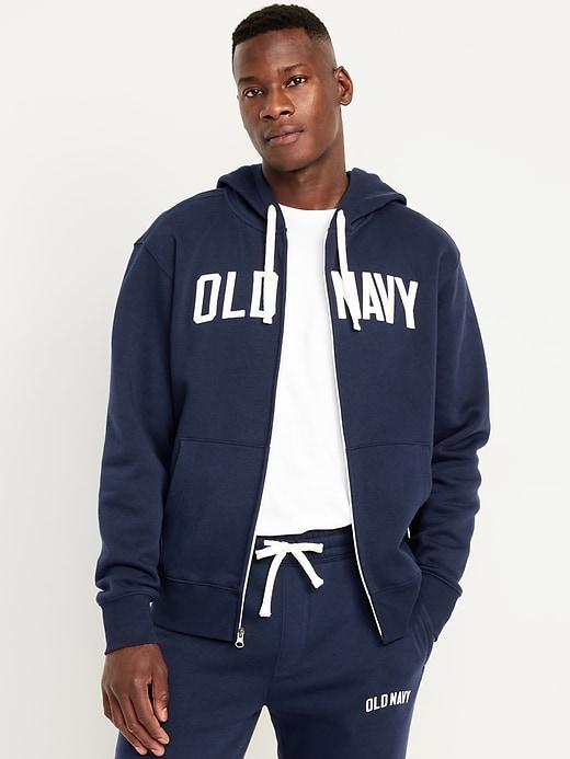 Oversized Logo Zip Hoodie Product Image