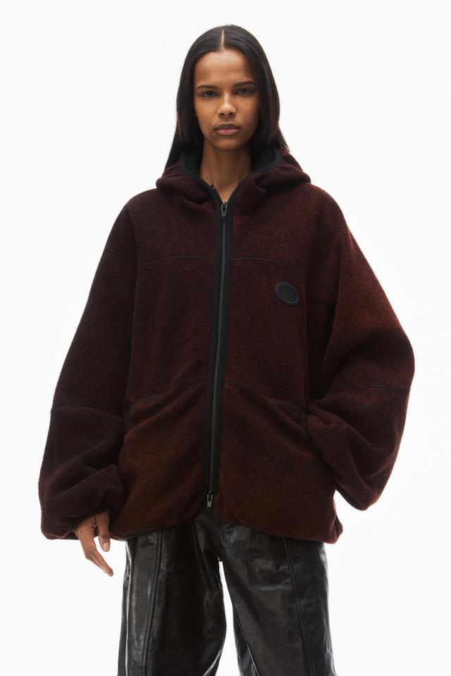 Oversize Zip-up Hoodie In Cotton Product Image