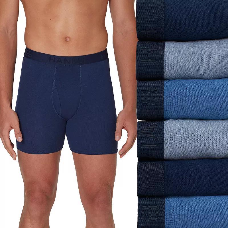 Mens Hanes Ultimate 5-pack Exposed Waistband Boxer Brief Product Image