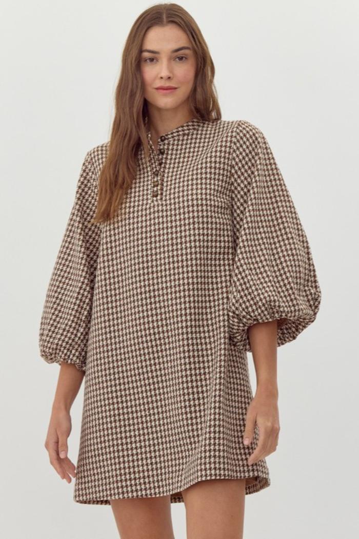 Hound's Check Dress with Pockets Product Image