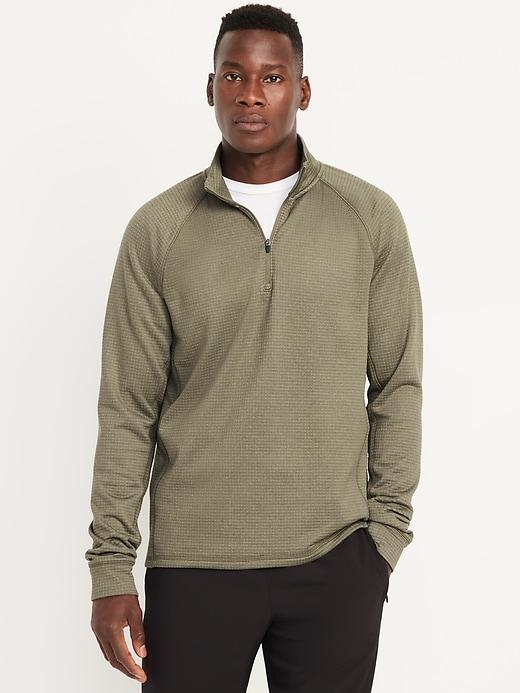 Go-Dry Cool Waffle Quarter Zip Product Image