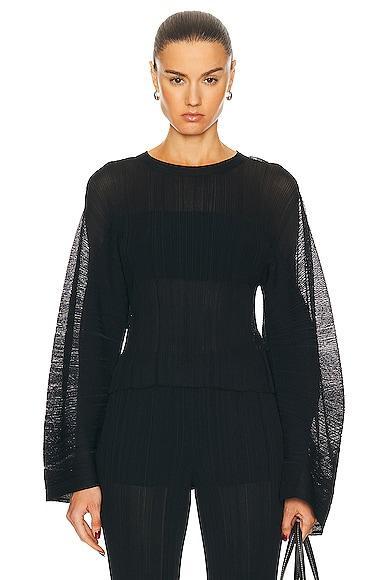 Stella McCartney Lightweight Plisse Knit Top Product Image