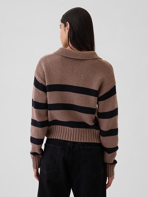 Shrunken Polo Sweater Product Image