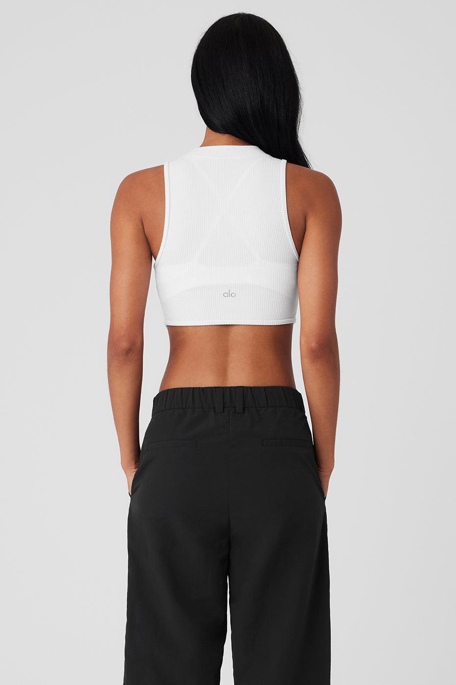 Wellness Rib Flaunt Tank - White Female Product Image