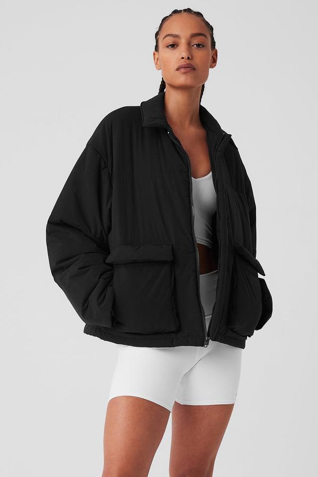 Voyage Utility Cargo Jacket - Black Female Product Image