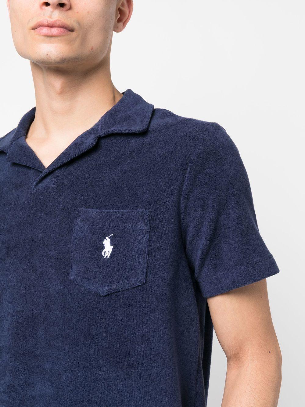 Terry Polo Shirt In Newport Navy Product Image