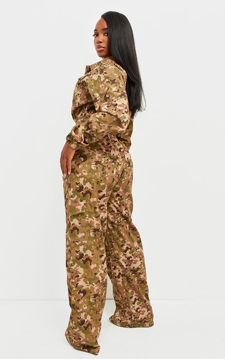 Shape Multi Camo Printed Elasticated Waist Jumpsuit Product Image