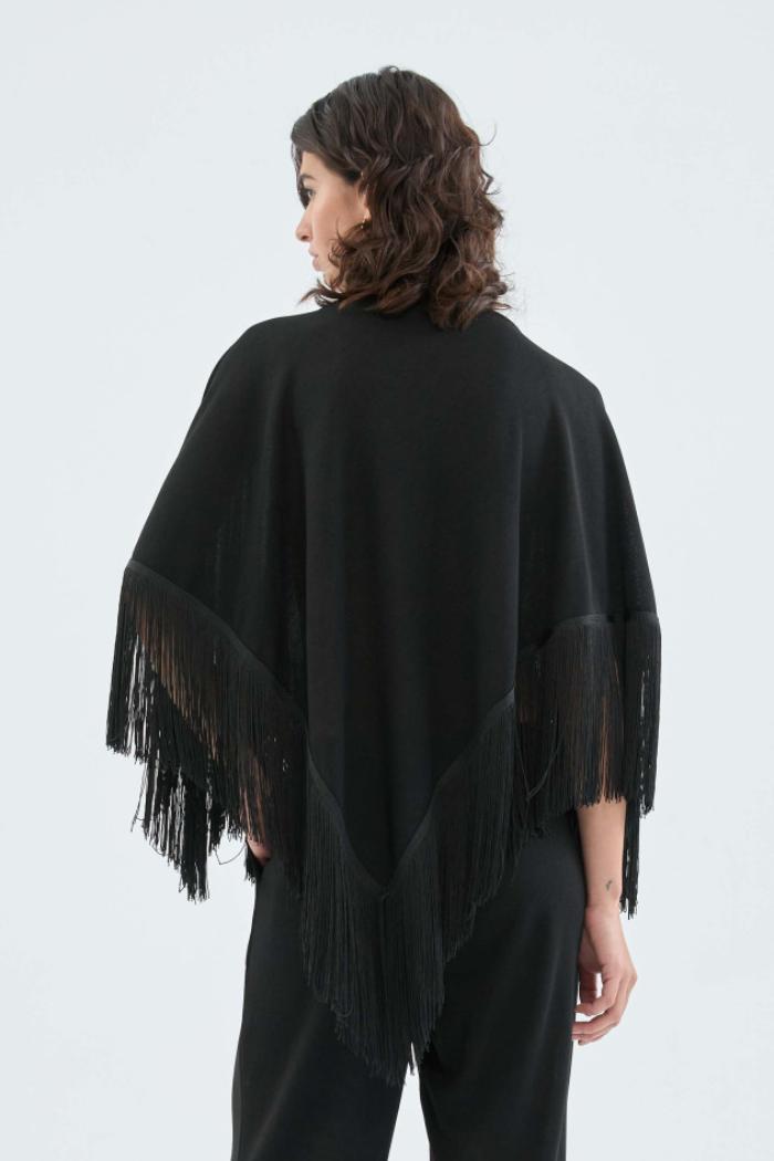 Fringed Poncho Product Image