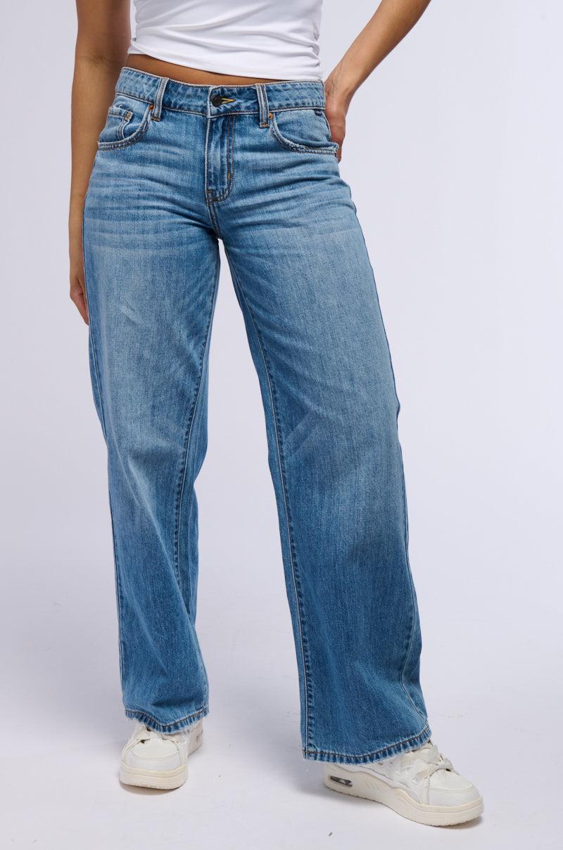 ALIVE AND WELL MID RISE DENIM PANT Product Image