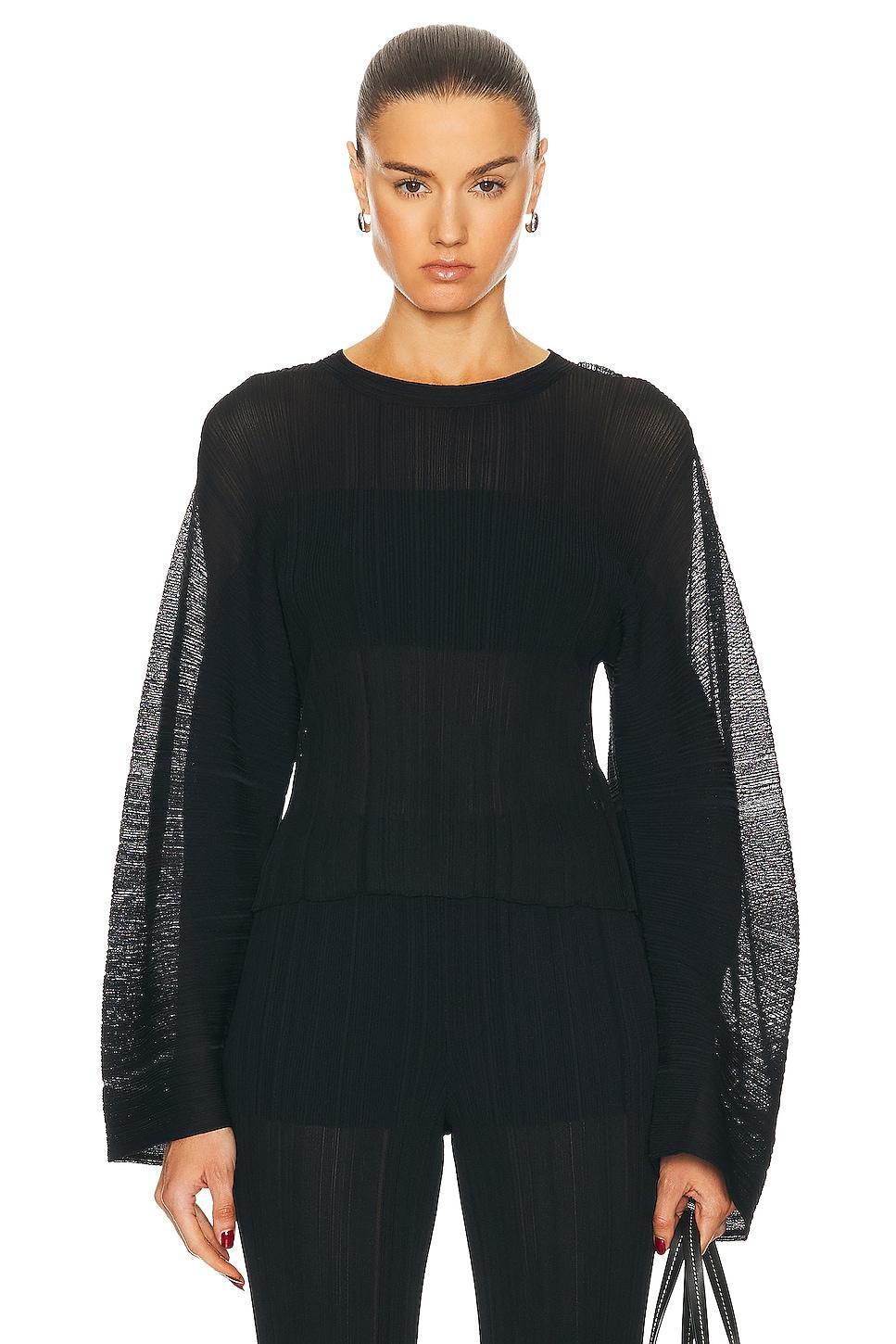 Stella McCartney Lightweight Plisse Knit Top Product Image