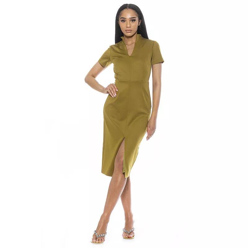 Womens ALEXIA ADMOR Acadia U-Neck Midi Dress product image