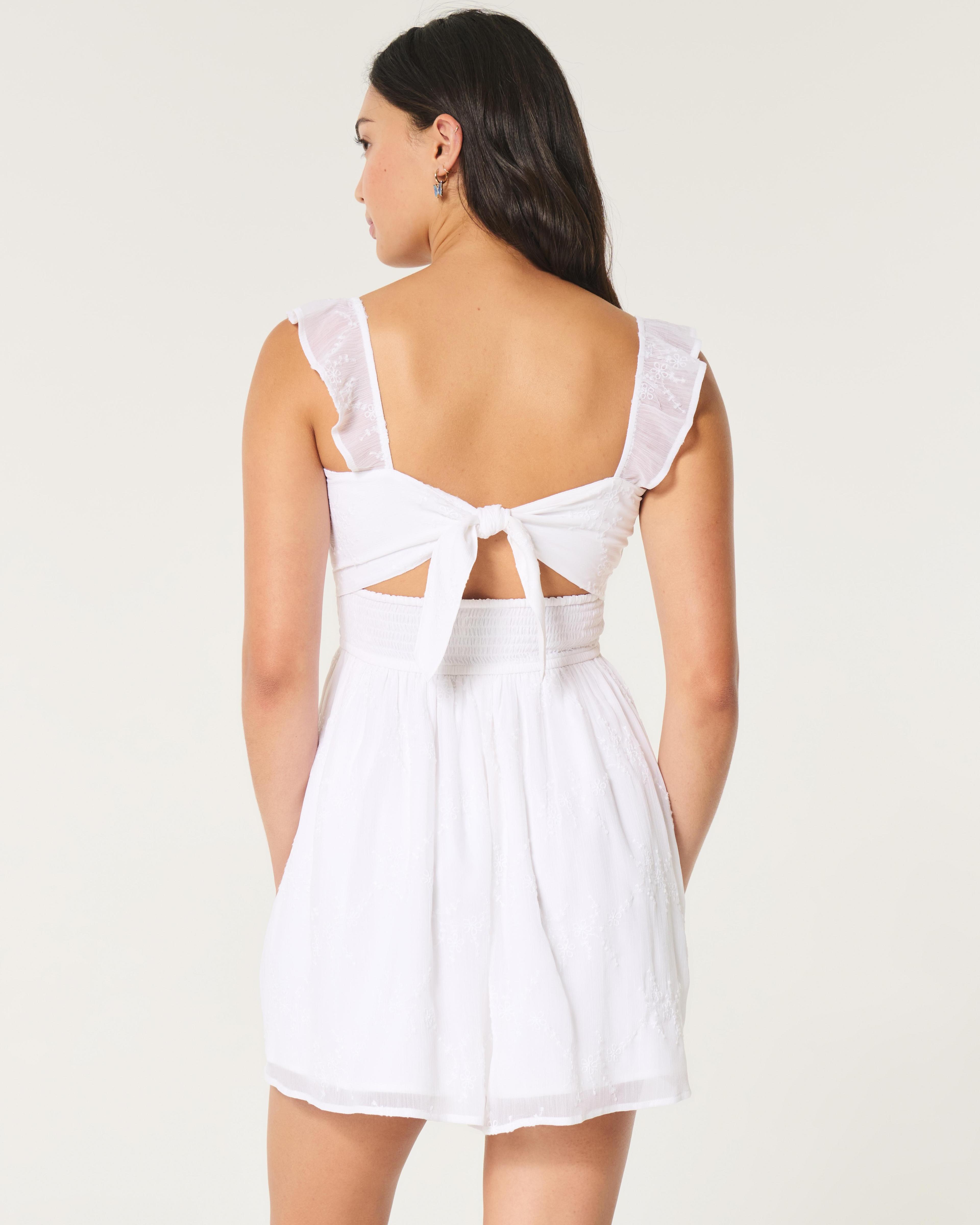 Hollister Saidie Chiffon Flutter Sleeve Mini Dress Product Image