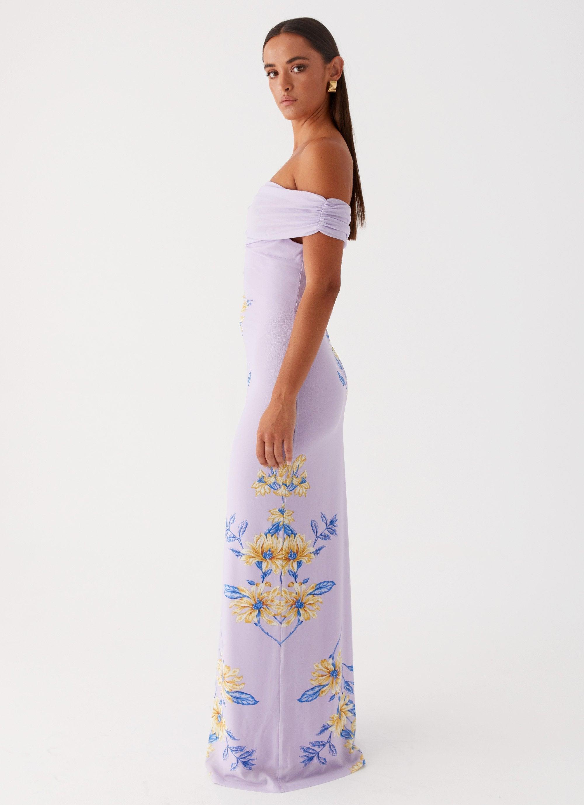 Yvonne Maxi Dress - Lavender Product Image