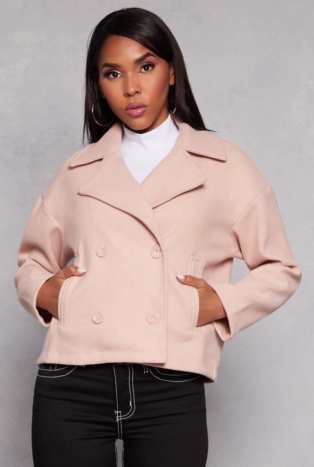 Womens Haute Monde Double Breasted Peacoat Product Image