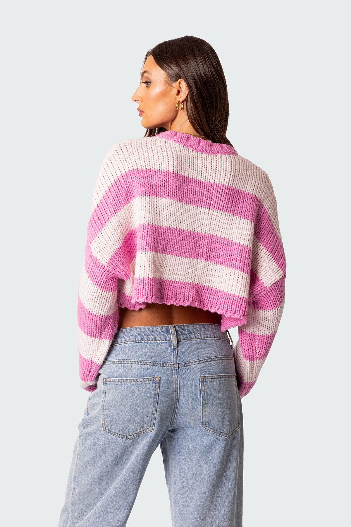 Ozzy Cropped Knitted Sweater Product Image