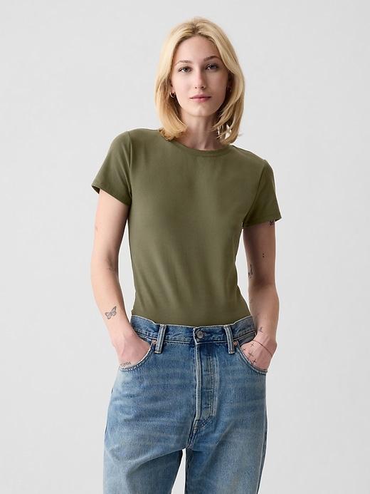 Compact Jersey T-Shirt Bodysuit Product Image