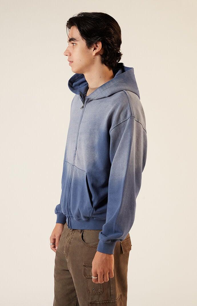 Mens Heavyweight Spray Full Zip Hoodie Product Image