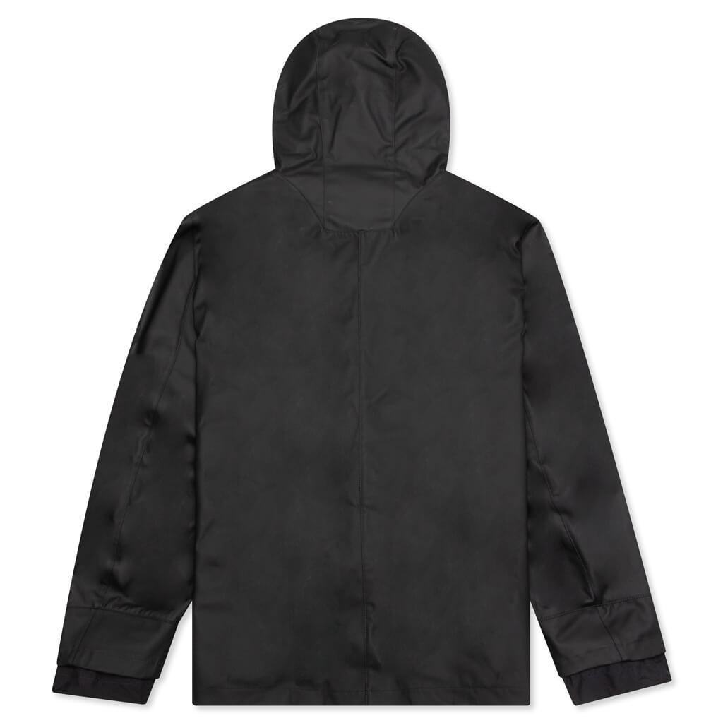 Rubber Coated Hoodie - Black Male Product Image