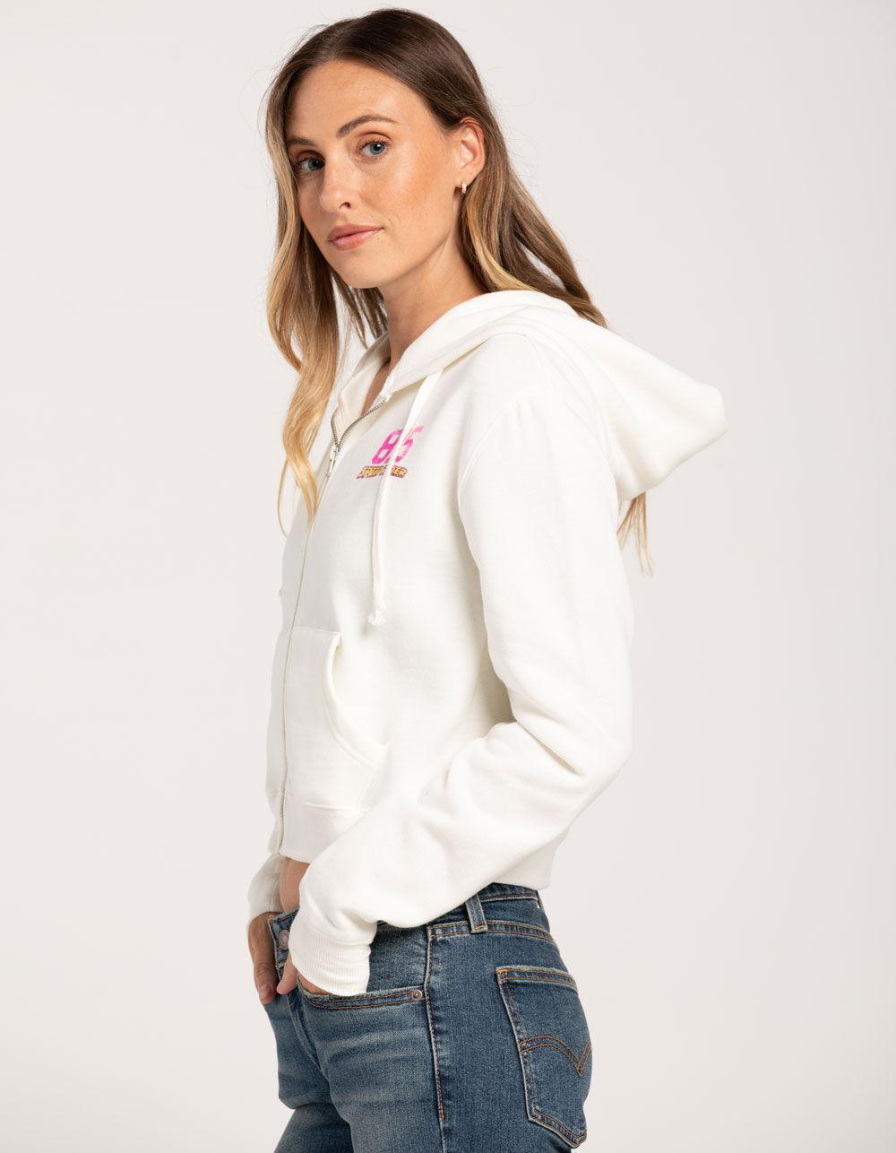 FULL TILT Car Womens Crop Zip-Up Hoodie Product Image