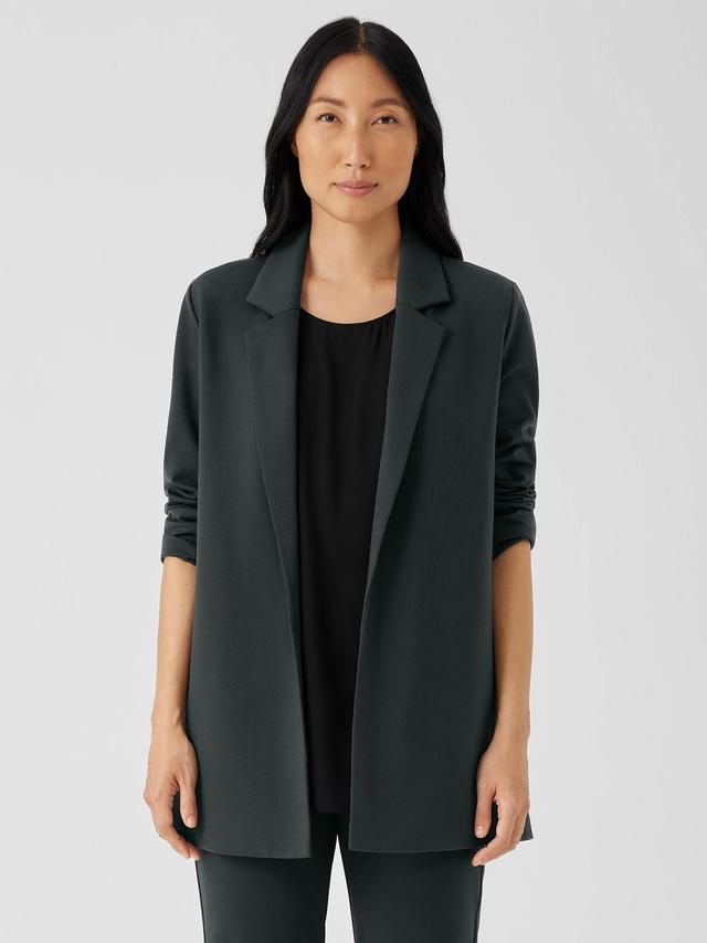 EILEEN FISHER Washable Flex Ponte Notch Collar Long Blazerfemale Product Image