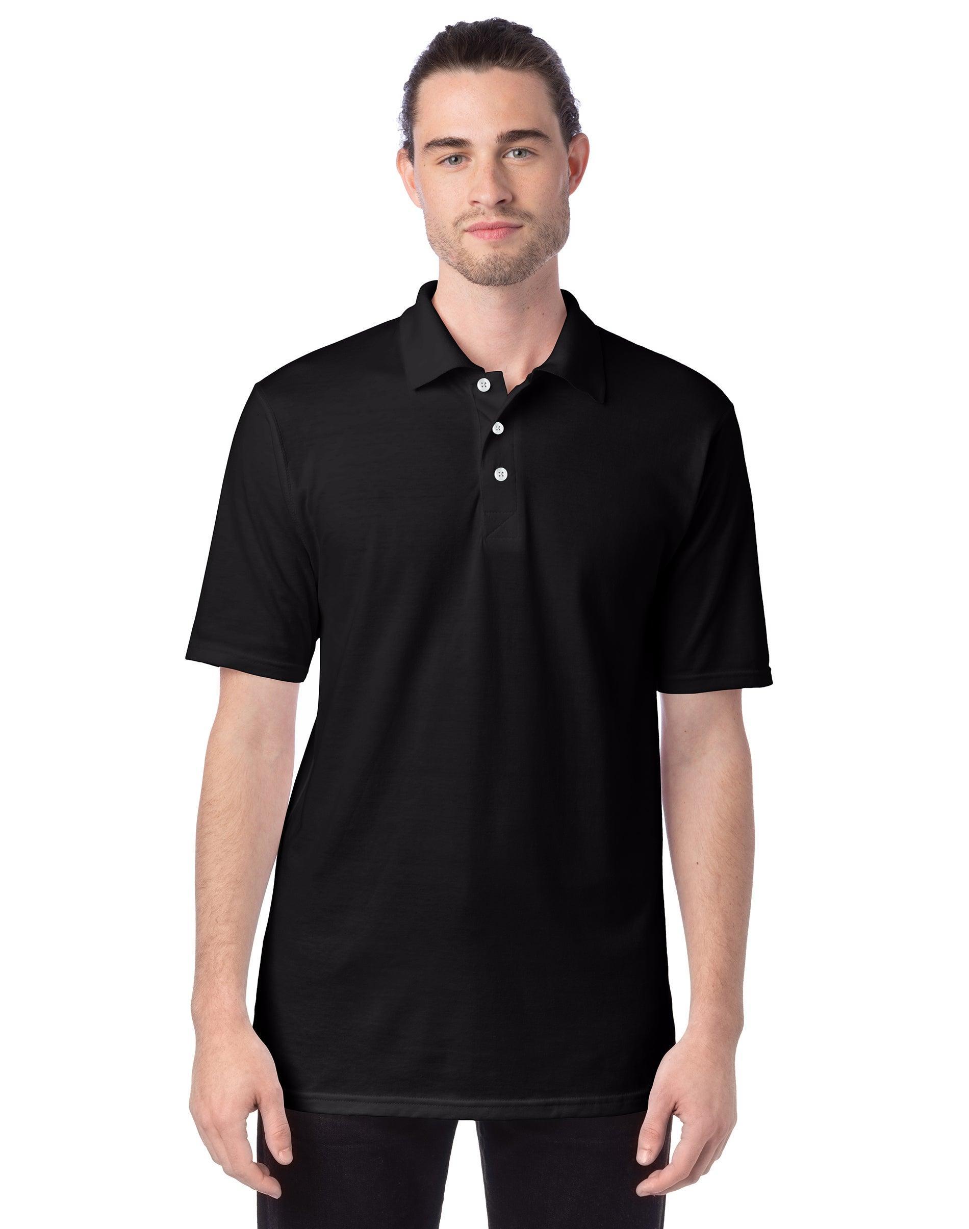 Mens Hanes X-temp Jersey Polo Product Image