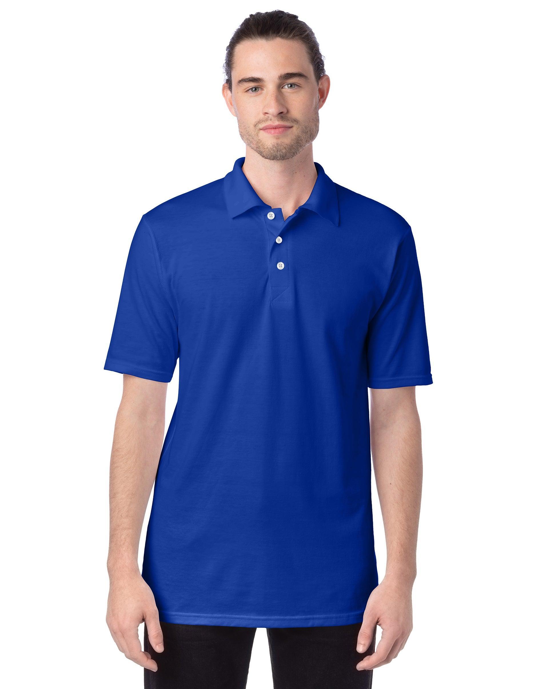 Mens Hanes X-temp Jersey Polo Product Image