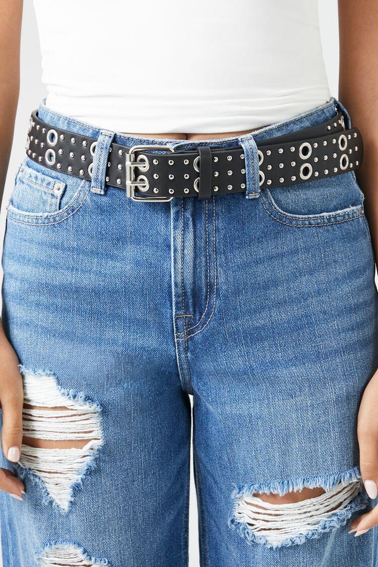 Studded Grommet Faux Leather Belt | Forever 21 Product Image