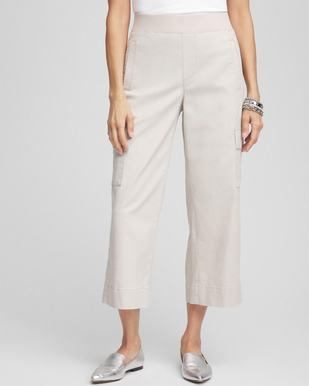 Cargo Straight Leg Cropped Pants Product Image