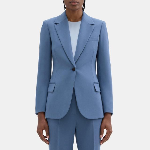 Crepe Fitted Blazer | Theory Outlet Product Image