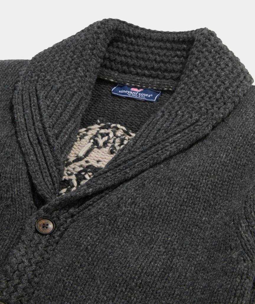 Merino Wool Angler Shawl Cardigan Product Image