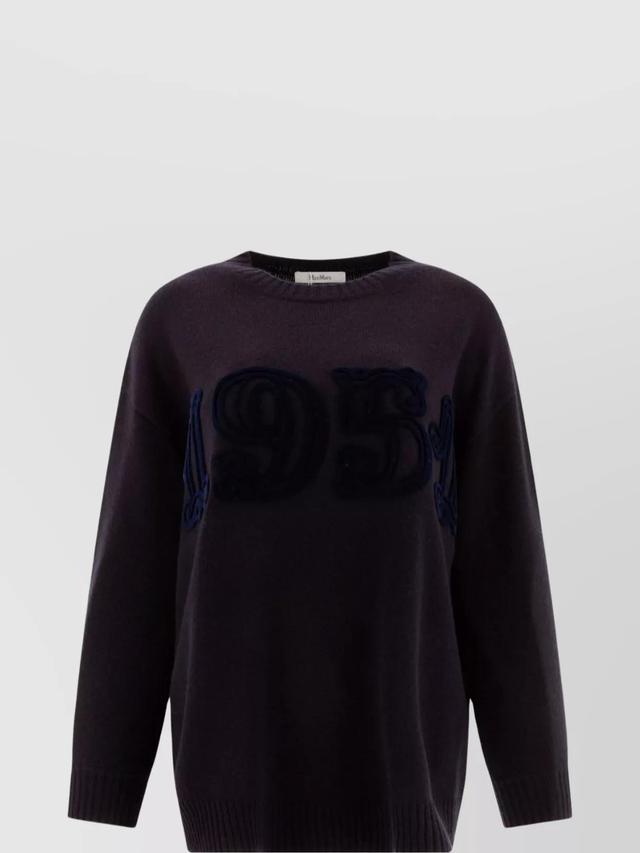 MAX MARA "fido" Wool And Cashmere Sweater In Black Product Image