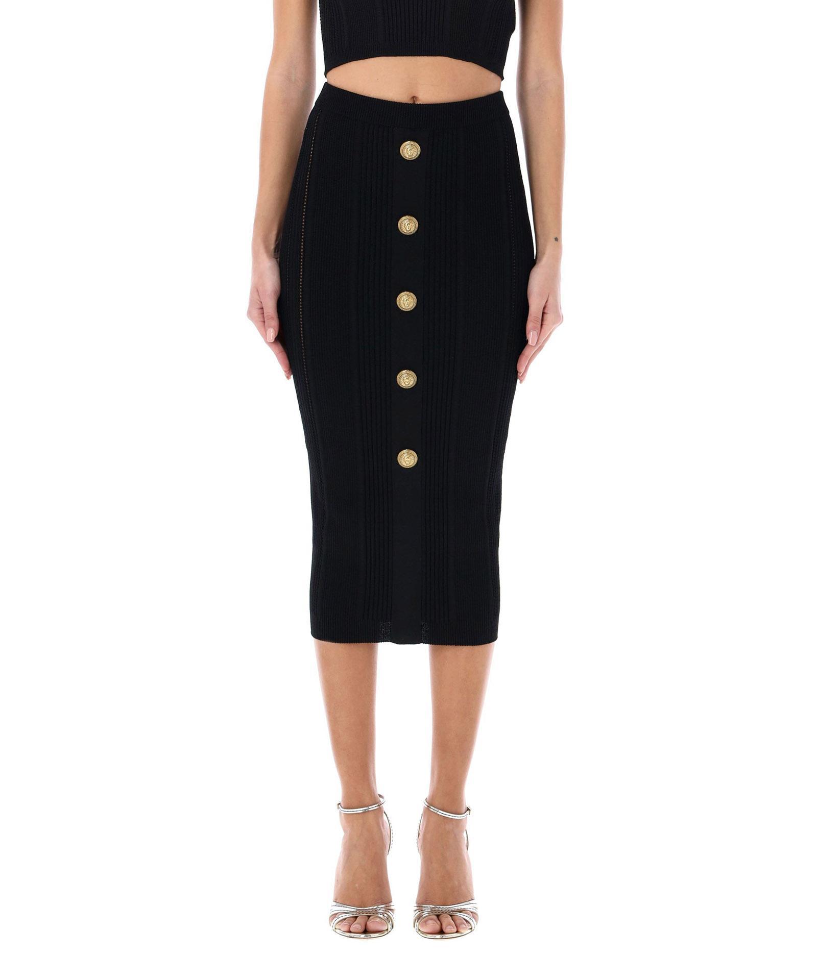 Midi Skirt In Black Product Image