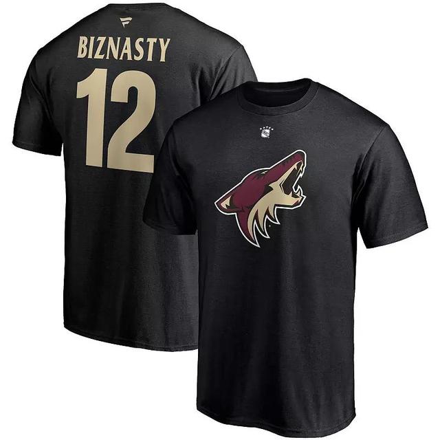 Mens Paul Bissonnette Black Arizona Coyotes Authentic Stack Retired Player Nickname and Number T-shirt Product Image