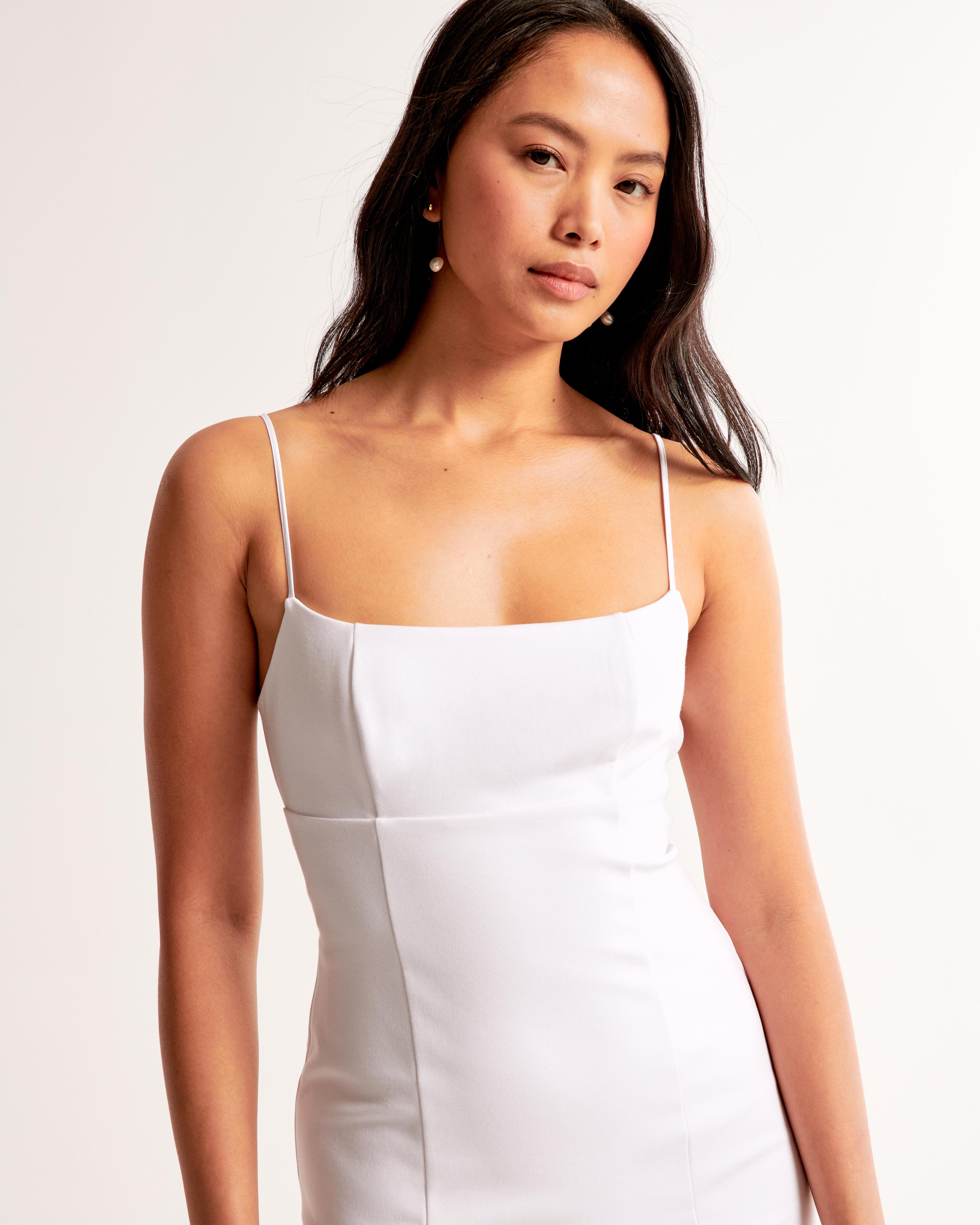 Squareneck Open-Back Mini Dress Product Image