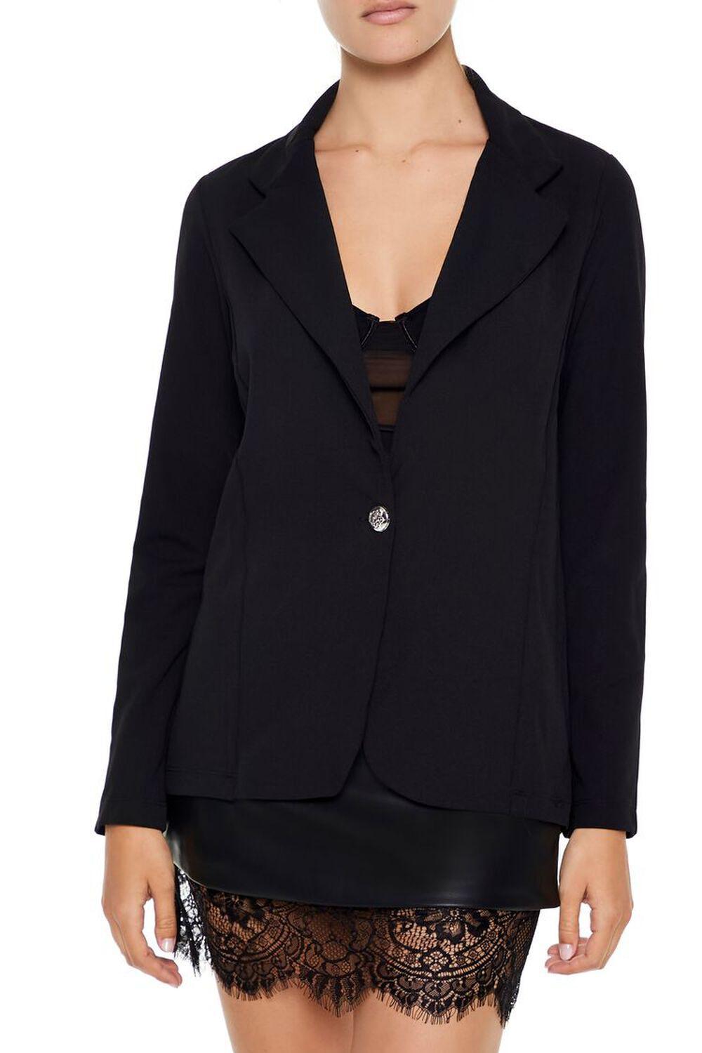 Boxy Notched Lapel Blazer | Forever 21 Product Image