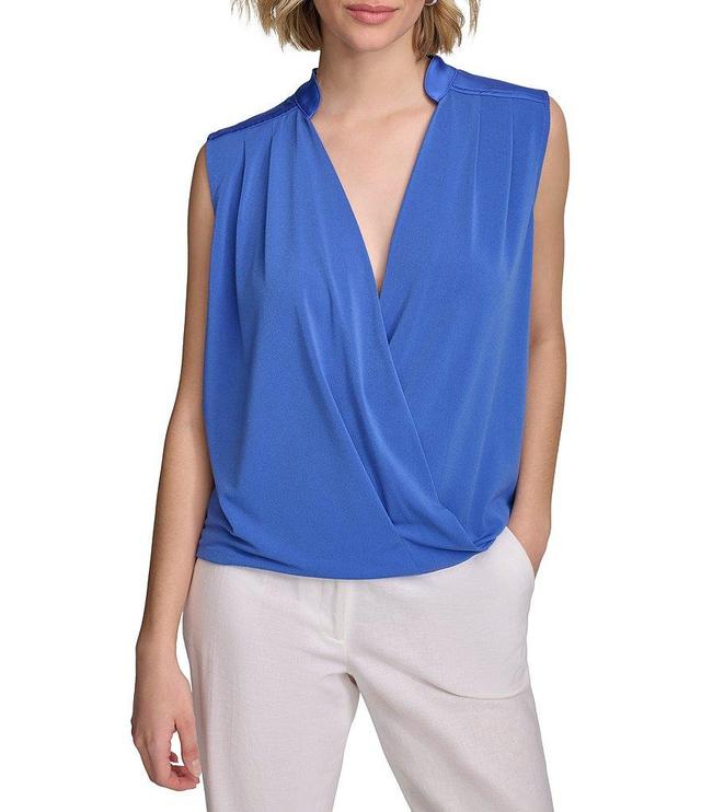 Calvin Klein Stretch V Neckline Sleeveless Tank Product Image