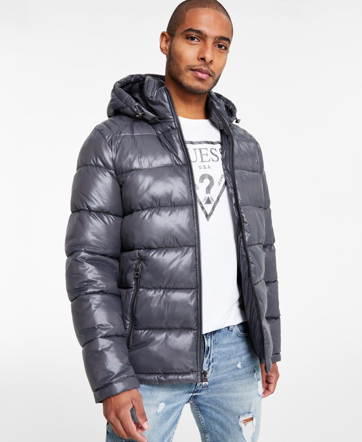 Guess Mens Hooded Puffer Coat Product Image