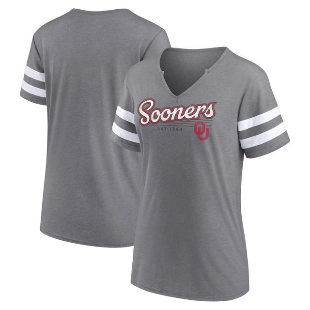 NCAA Oklahoma Sooners Womens V-Neck Notch T-Shirt Product Image