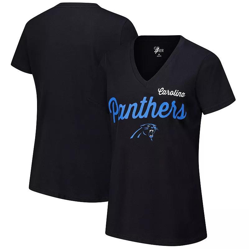 Womens G-III 4Her by Carl Banks Carolina Panthers Post Season V-Neck T-Shirt Product Image