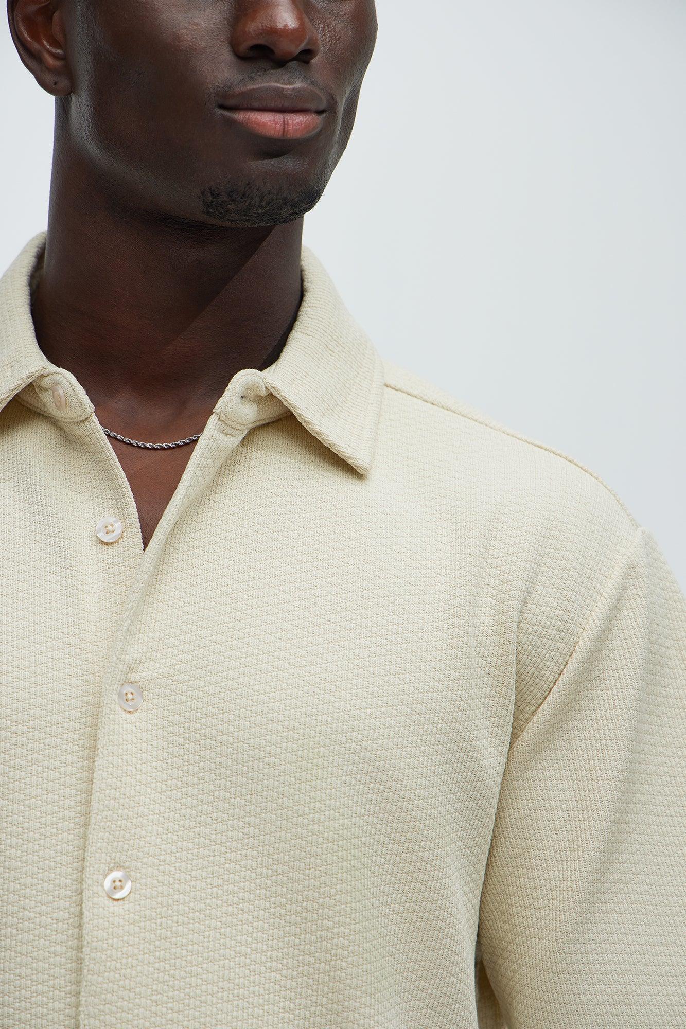 Capstan Textured Shirt - Cream Product Image