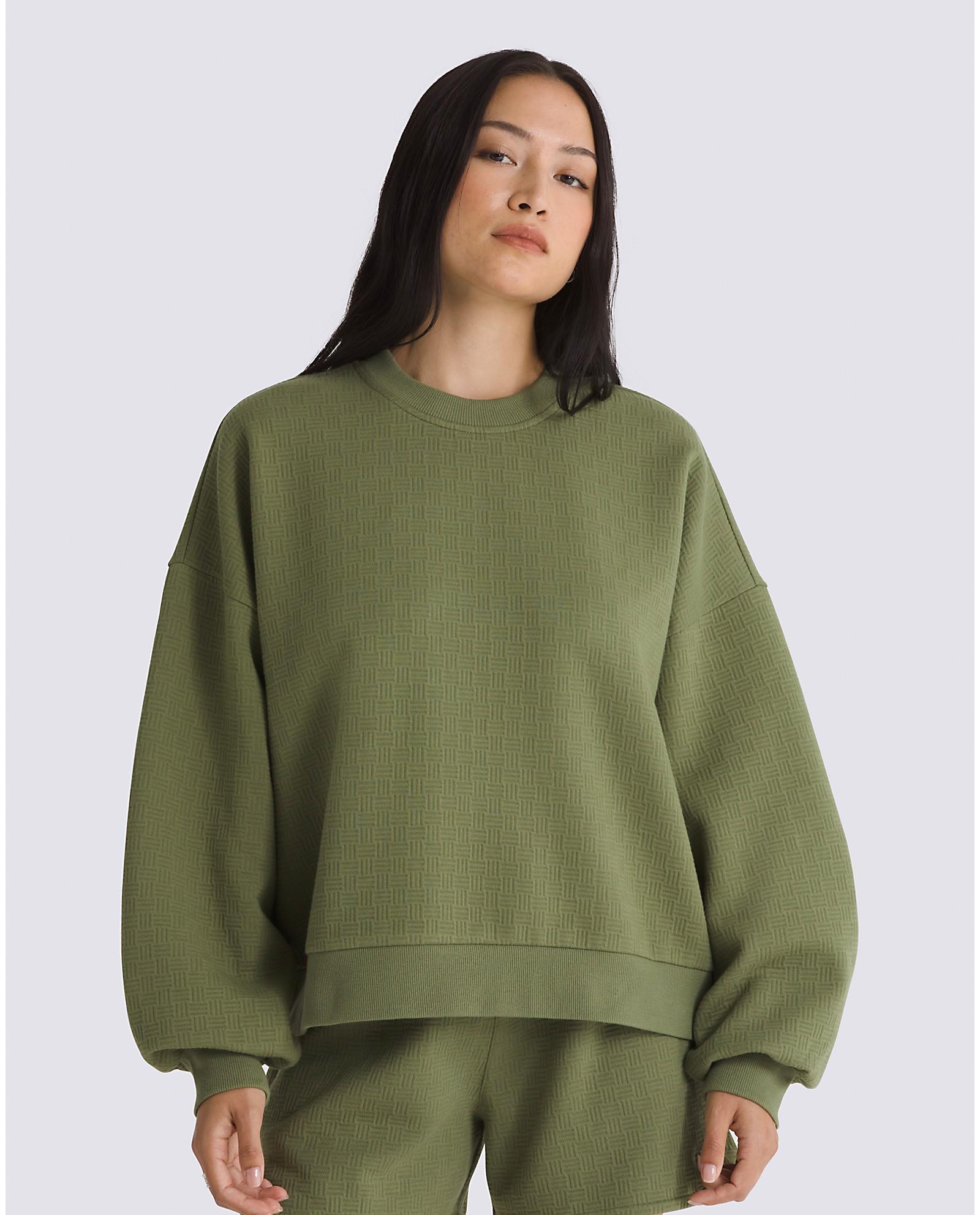 Sabine Loose Jacquard Crew Sweatshirt Product Image