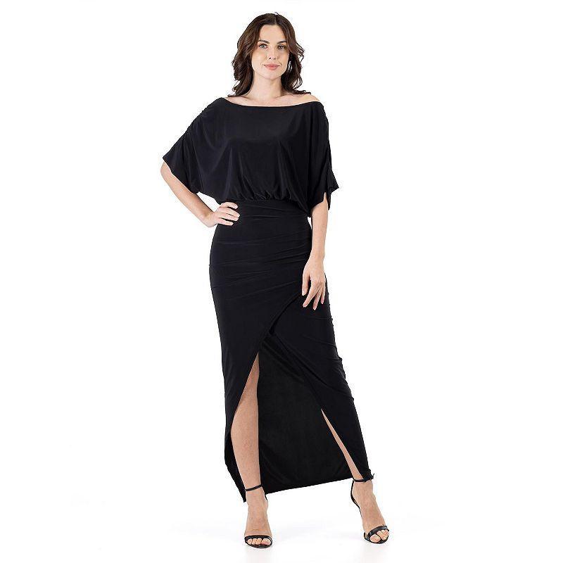 24/7 Comfort Apparel Short Sleeve Maxi Dress Product Image