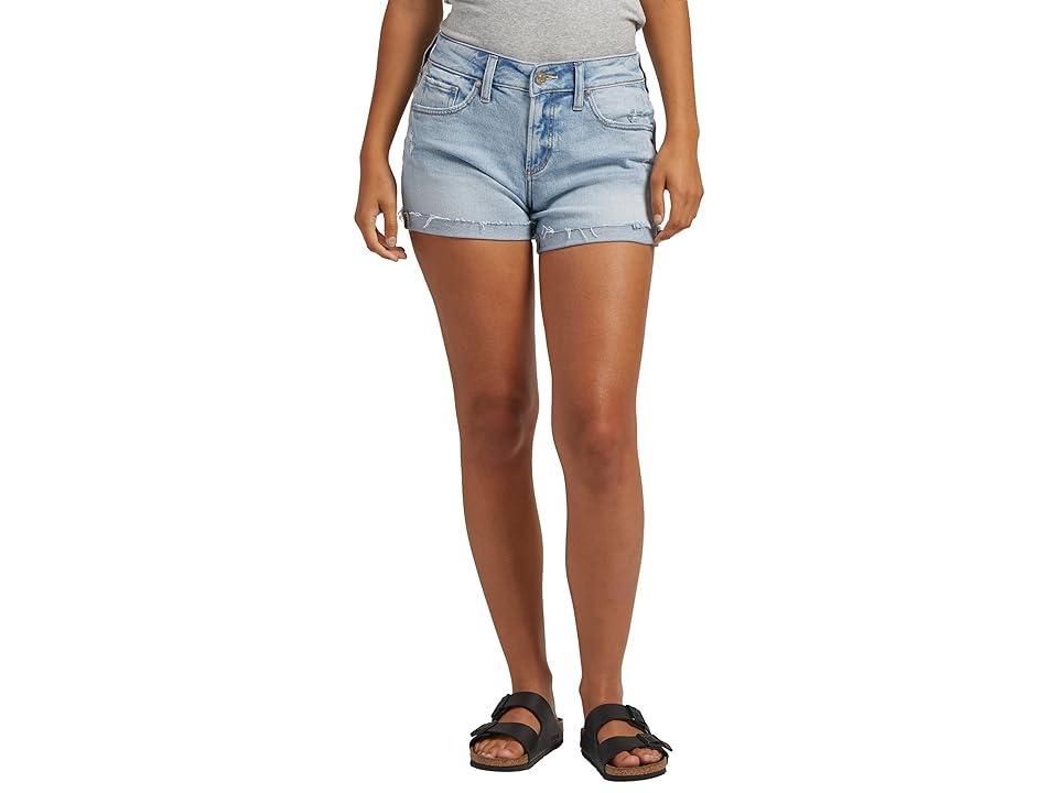 Silver Jeans Co. Boyfriend Mid-Rise Shorts L53623SOC111 (Indigo) Women's Shorts product image