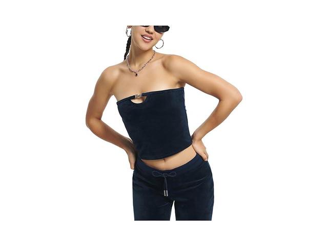 Juicy Couture Solid Long Tube Top With Hardware (Regal ) Women's Clothing Product Image