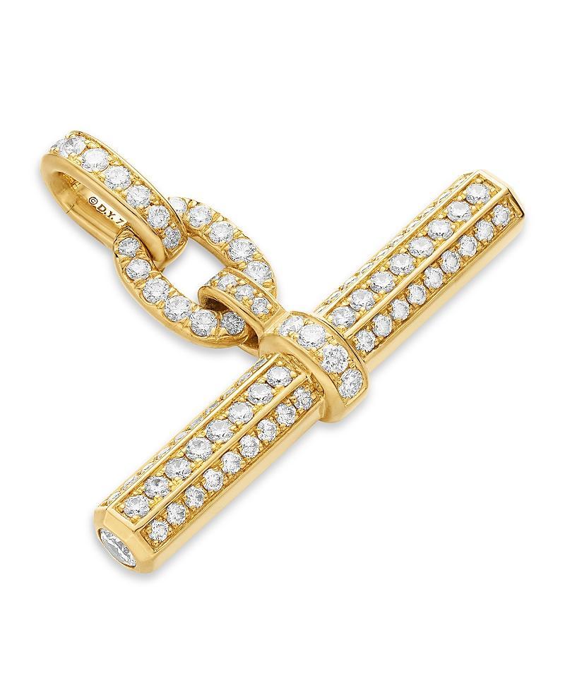 David Yurman 18K Yellow Gold Lexington Diamond Enhancer Pendant Product Image