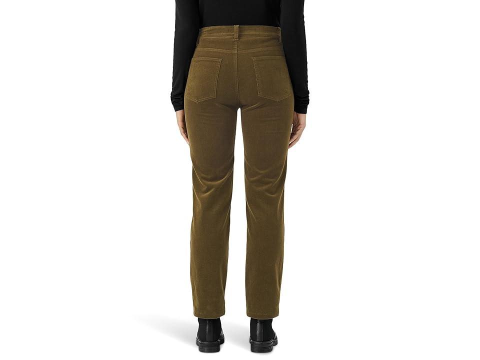 Eileen Fisher High Waist Ankle Straight Leg Corduroy Pants Product Image