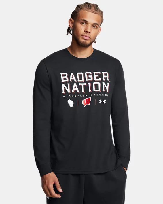 Mens UA Performance Cotton Collegiate Long Sleeve product image