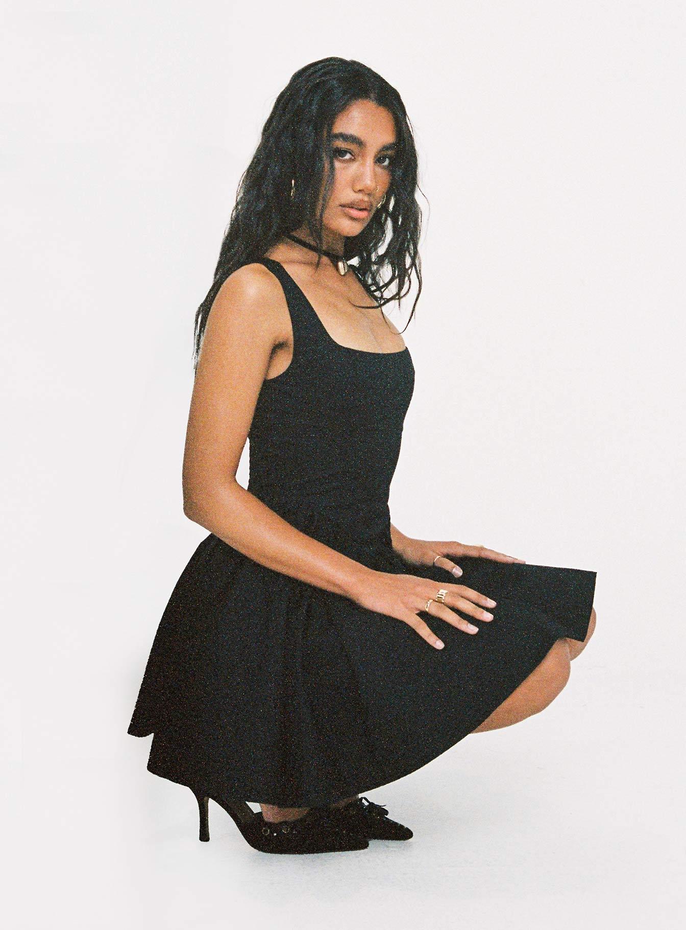 Straplie Mini Dress Black product image