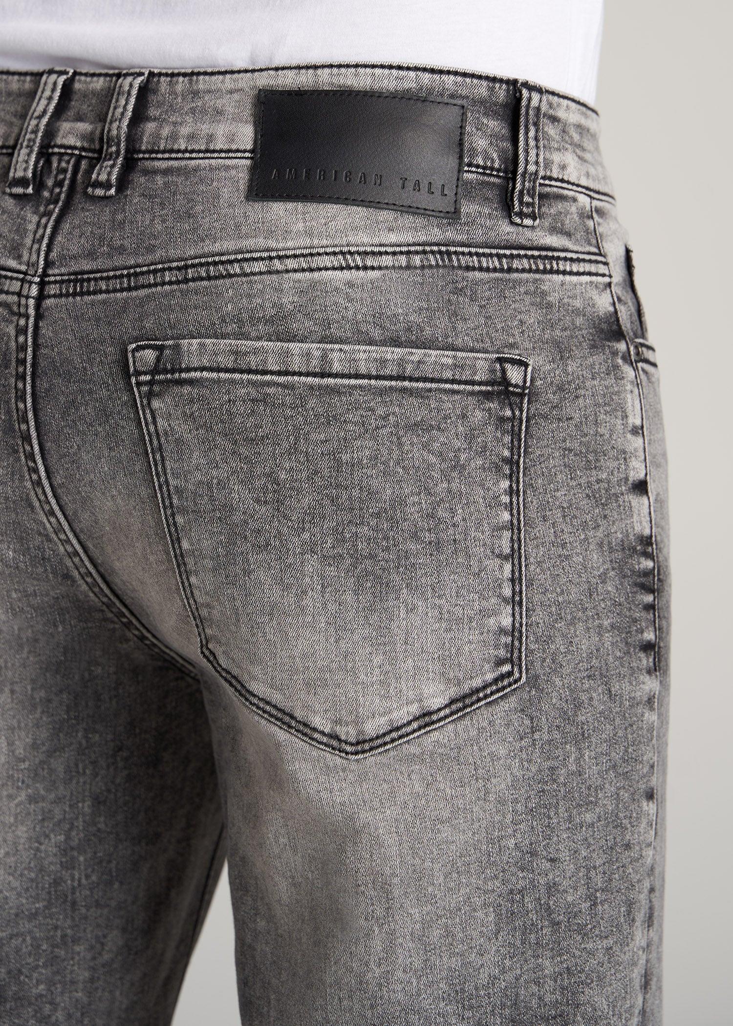 Dylan SLIM-FIT Jeans for Tall Men in Washed Faded Black Male Product Image