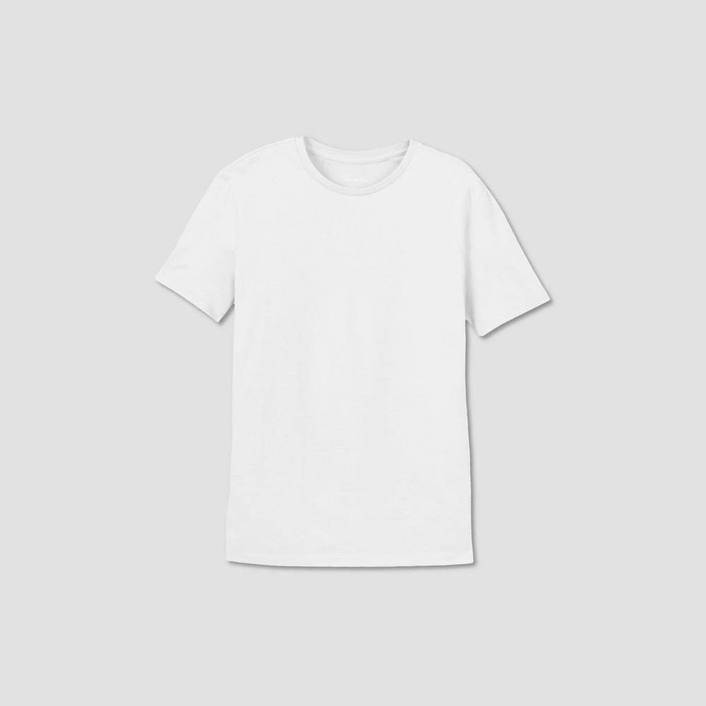 Mens Big & Tall Casual Fit Every Wear Short Sleeve T-Shirt - Goodfellow & Co White XXLT Product Image